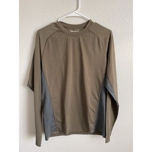 Kuiu Shirt Men's M Polyester Brown Hunting Base Layer Long Sleeve Shirt